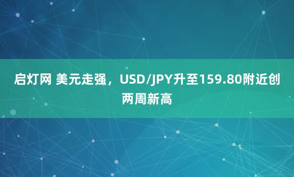 启灯网 美元走强，USD/JPY升至159.80附近创两周新高